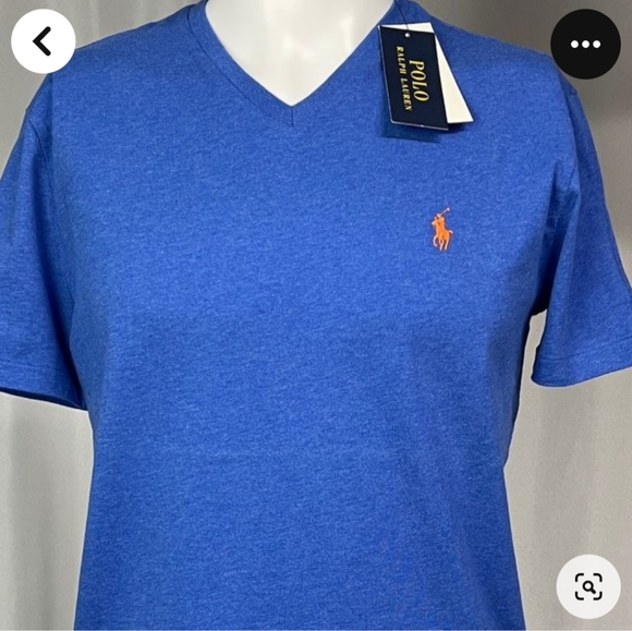 NWT❤️🔥$49 POLO by Ralph Lauren V-Neck T-shirt Men's Small💙 - Picture 6 of 7